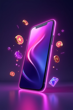 Casino mobile app on smartphone