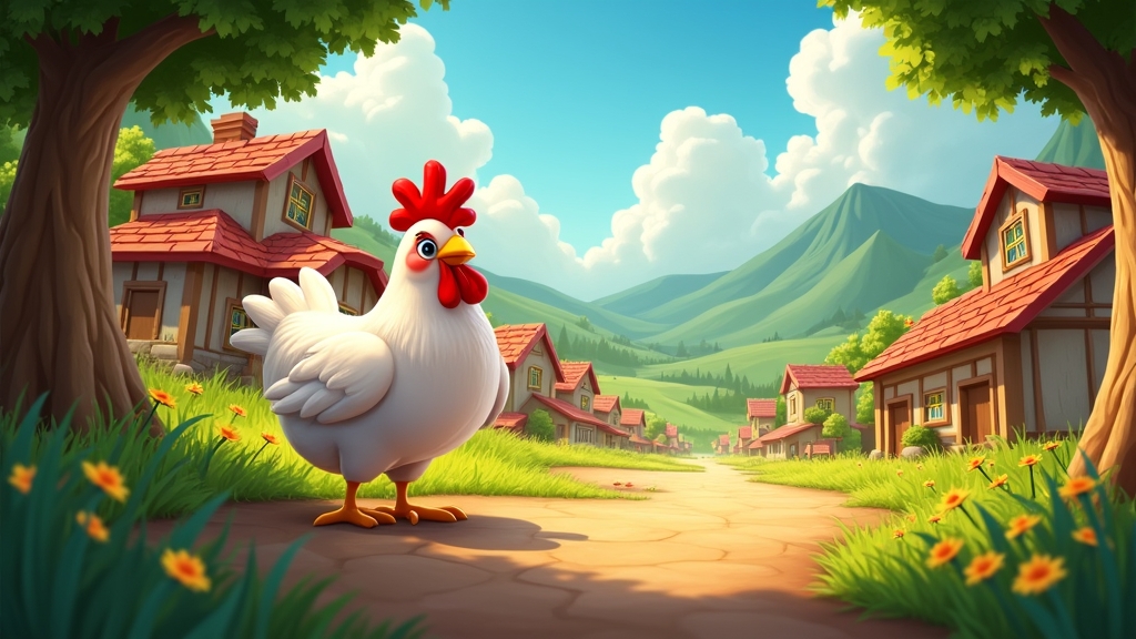 Countryside with animated characters highlighting bonus features